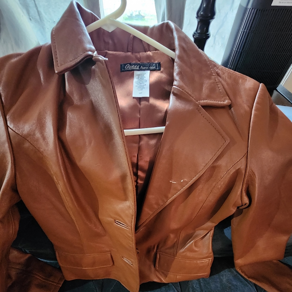 Guess Jean's Leather Jacket